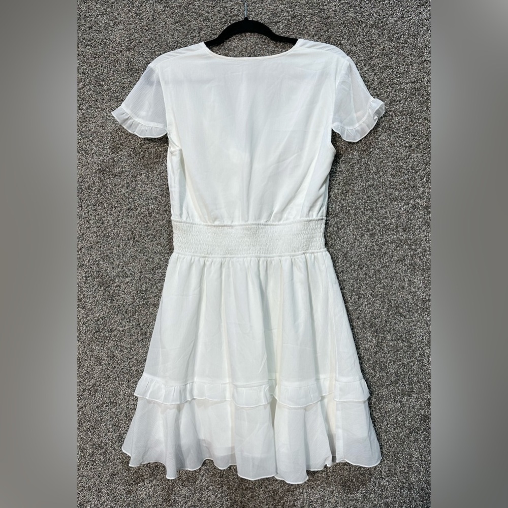 NWT Tie Front Mini Swing Dress Size Medium - Picture 5 of 7